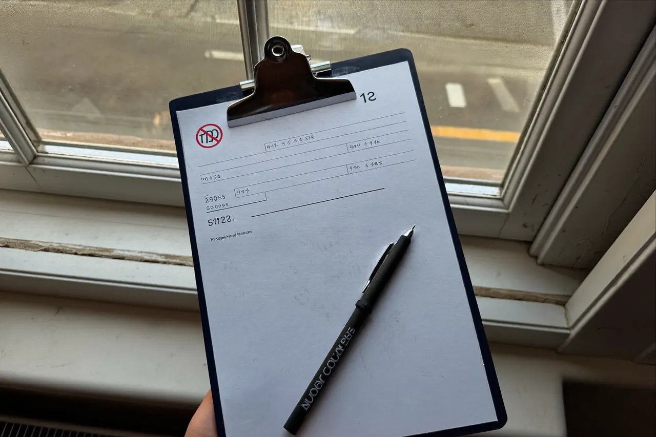 A quotation document on a clipboard resting on a new windowsill